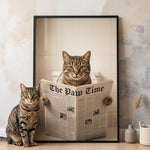 Funny-Dog-Cat-Bathroom-Wall-Art-Custom-Dog-Cat-Photo-Personalized-Poster-2