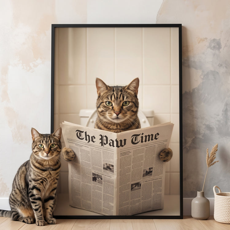 Funny-Dog-Cat-Bathroom-Wall-Art-Custom-Dog-Cat-Photo-Personalized-Poster-2