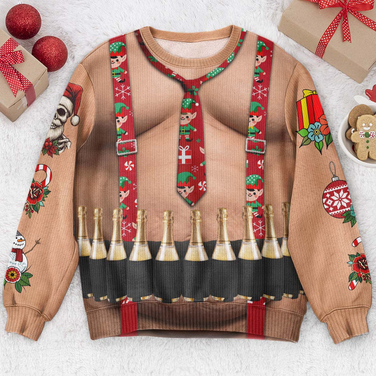 Funny-Drinks-Christmas-Sweatshirt,-3D-Muscle-Santa-Fake-Ugly-Xmas-Sweater,-Drinks-Belt-Holiday-Pullover-Personalized-Sweater-10