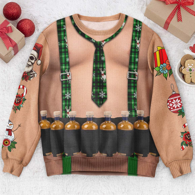 Funny-Drinks-Christmas-Sweatshirt,-3D-Muscle-Santa-Fake-Ugly-Xmas-Sweater,-Drinks-Belt-Holiday-Pullover-Personalized-Sweater-11