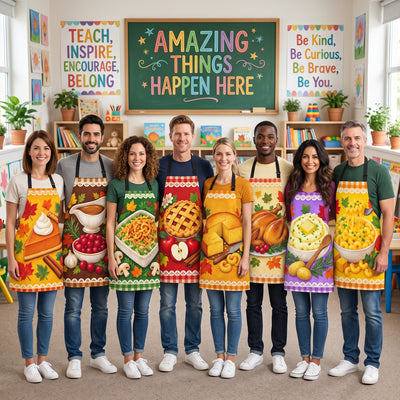 Funny Food Costume Matching Family Friendsgiving Group Thanksgiving Party - Personalized Apron