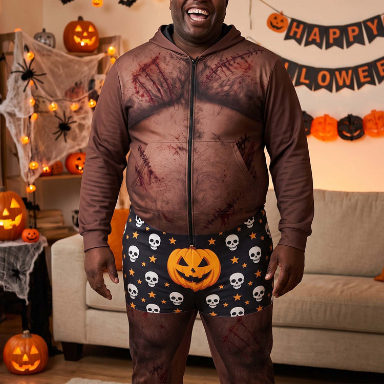 Funny-Gag-Gift-For-Him,-Halloween-Hooded-Jumpsuit-For-Husband,-Dad,-Boss,-Coworker-Personalized-Pajamas-4