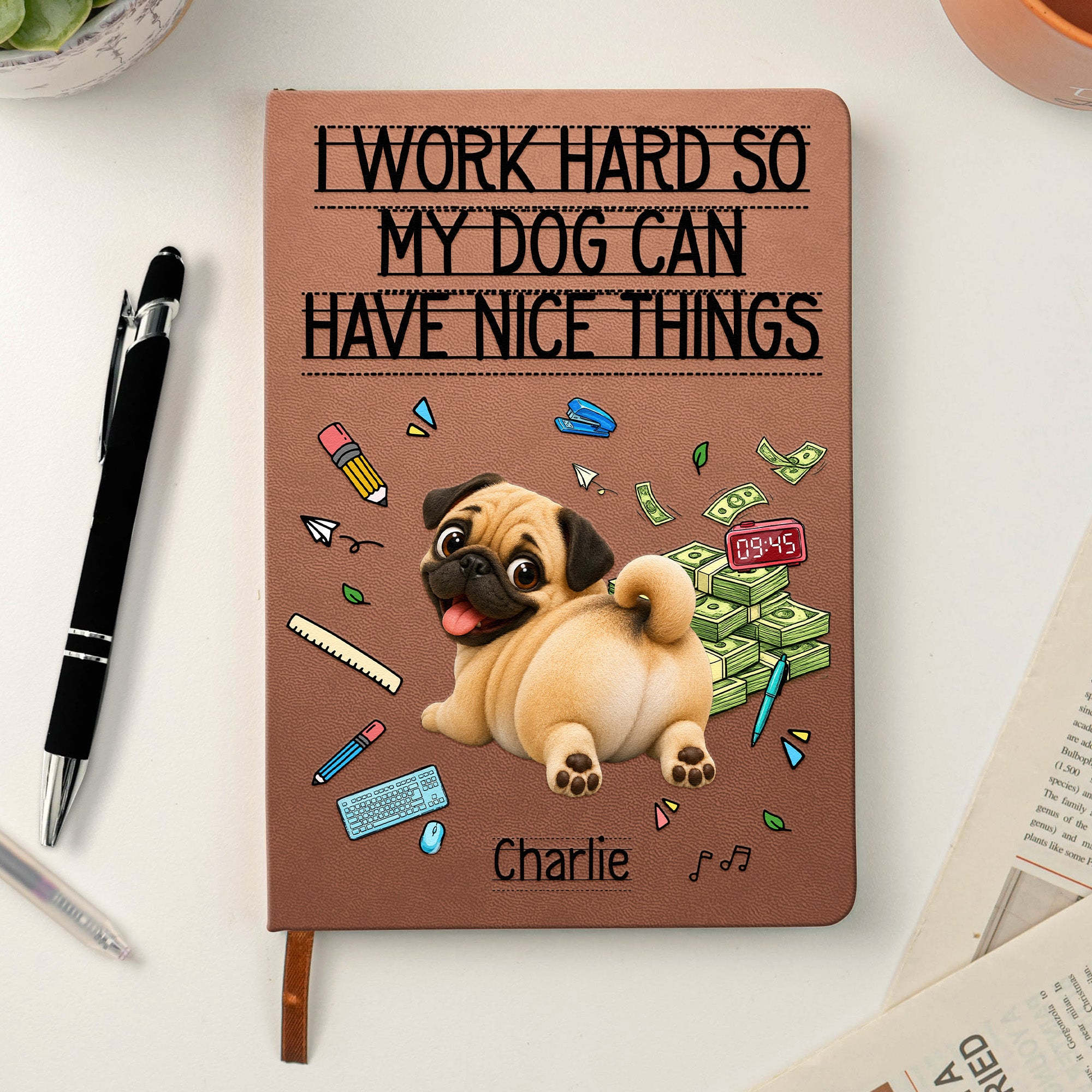 Funny-Gift-For-Dog-Lover-Coworkers-Working-Hard-For-Their-Dogs-Personalized-Journal-1