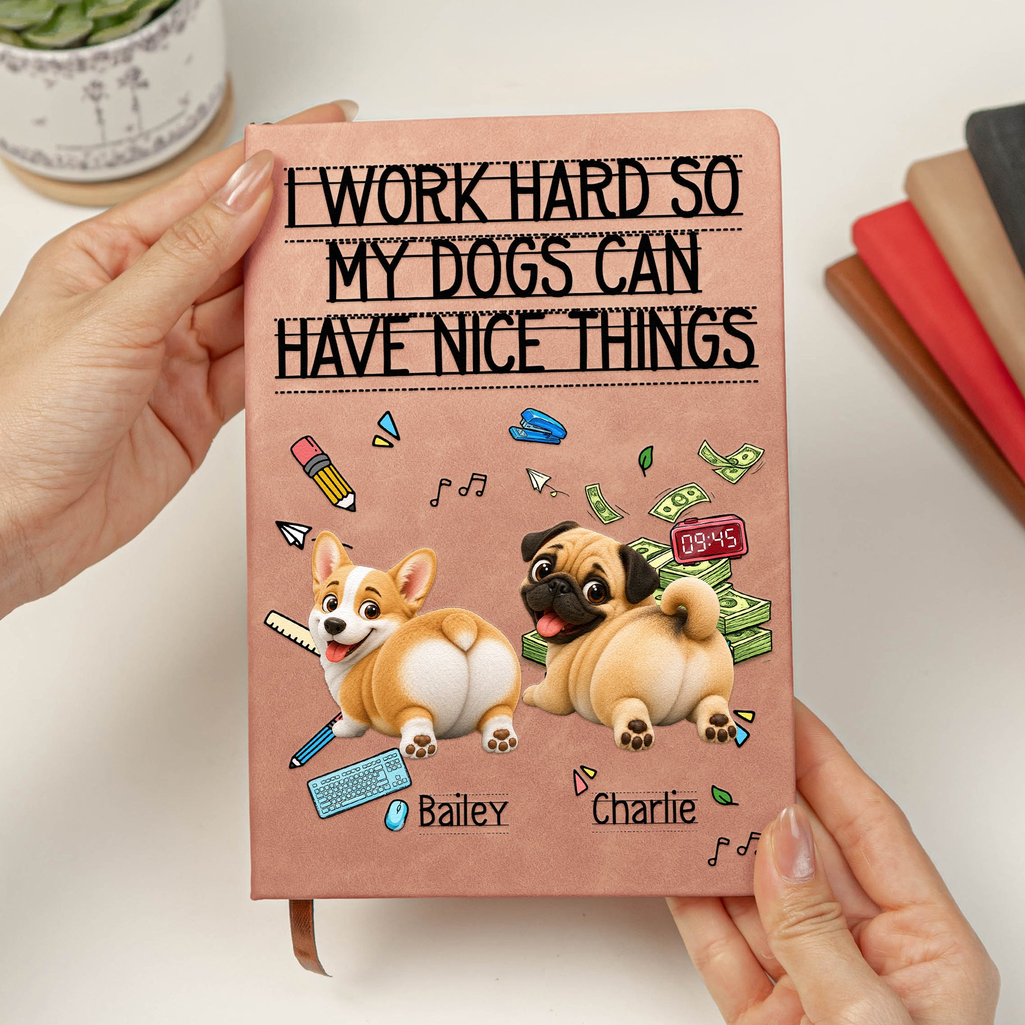Funny-Gift-For-Dog-Lover-Coworkers-Working-Hard-For-Their-Dogs-Personalized-Journal-2