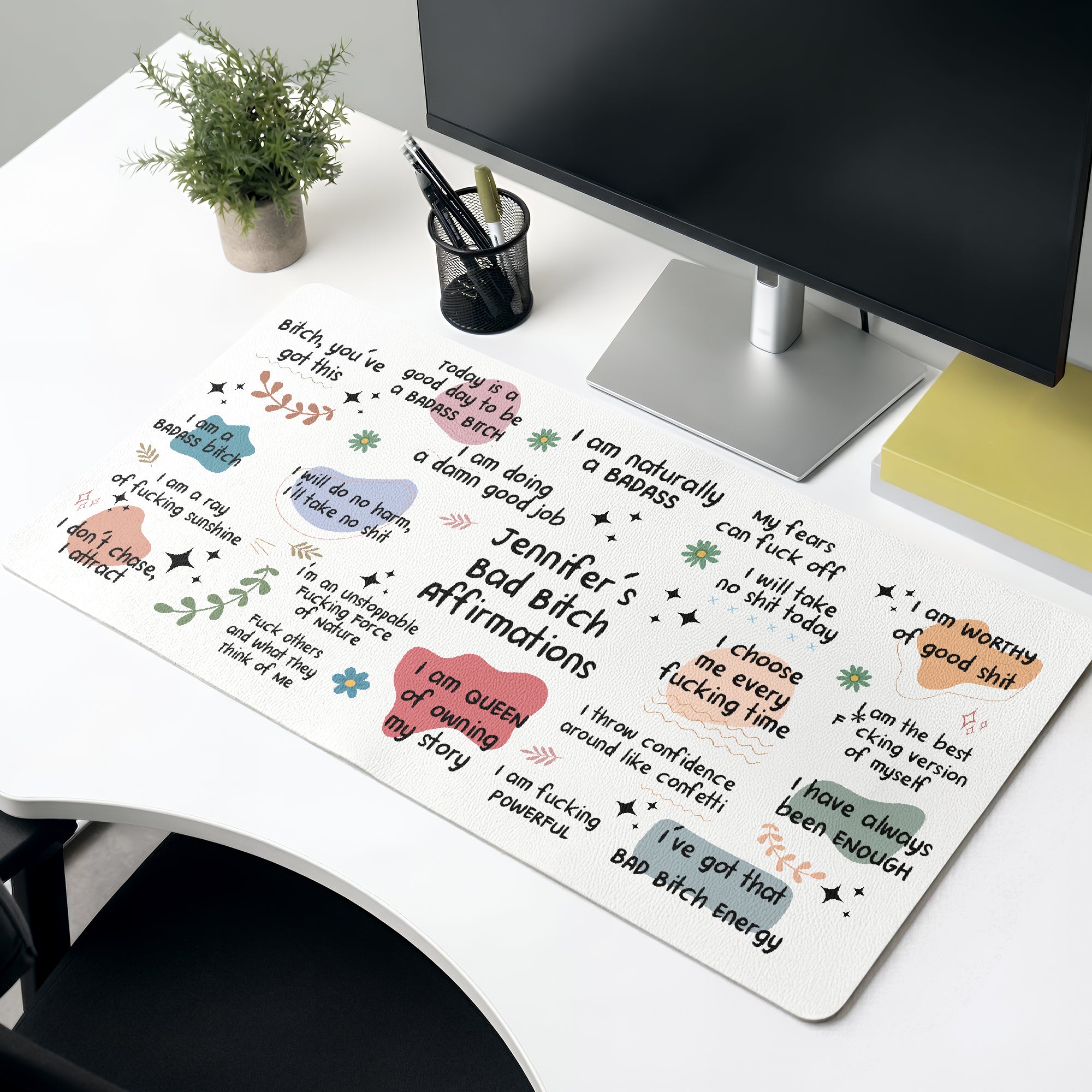 Funny-Large-Desk-Mat-Bad-BTch-Affirmations-For-Coworkers,-Friends,-Self-Gift-Personalized-Desk-Mat-1