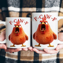 Funny Mug & Shirt - Humorous Crow F-Caw-F - For Coworkers, Friends - Custom Gift Set