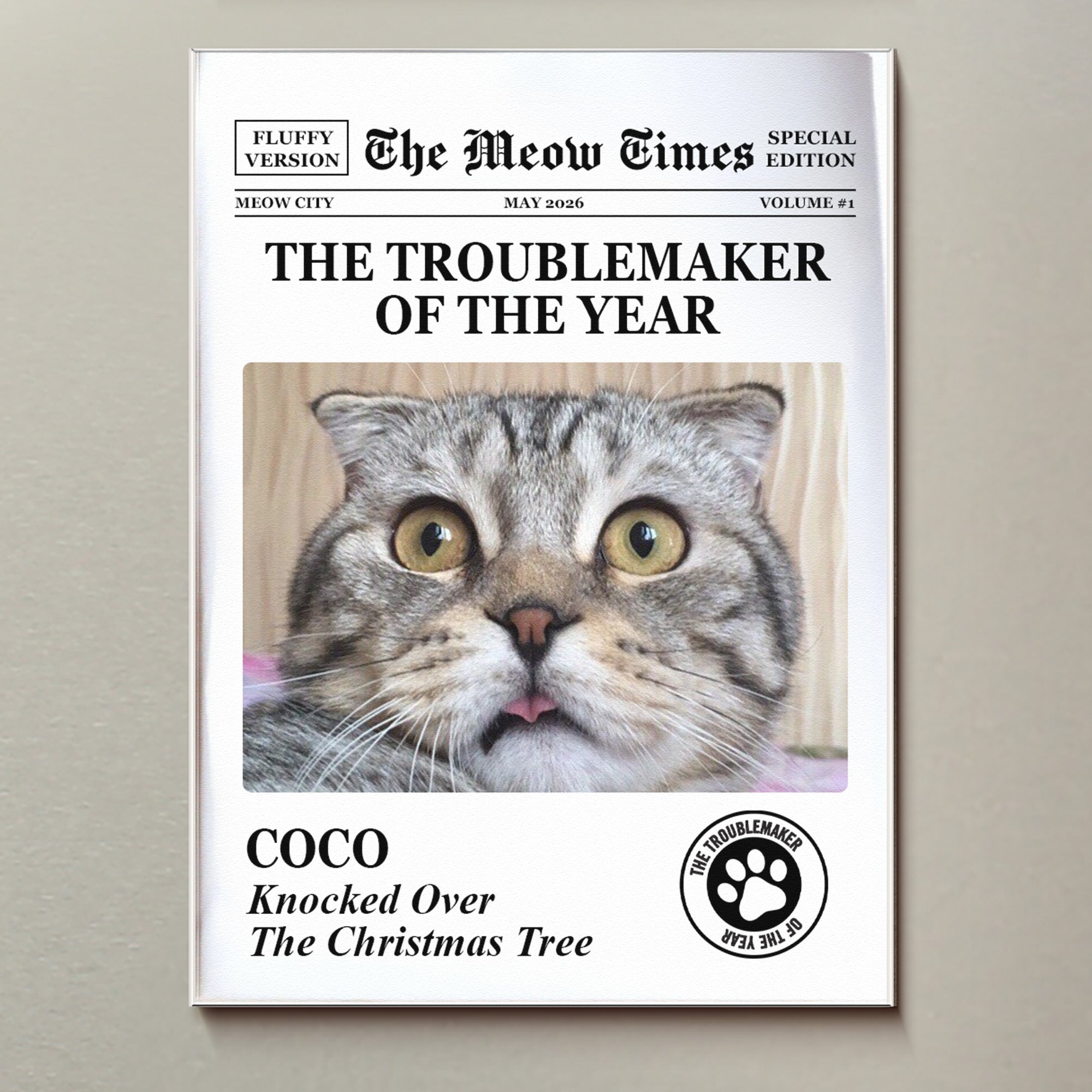 Funny-Pet-The-Trouble-Maker-Of-The-Year,-For-Dog-Lovers,-Cat-Lovers-Personalized-Magnet-3