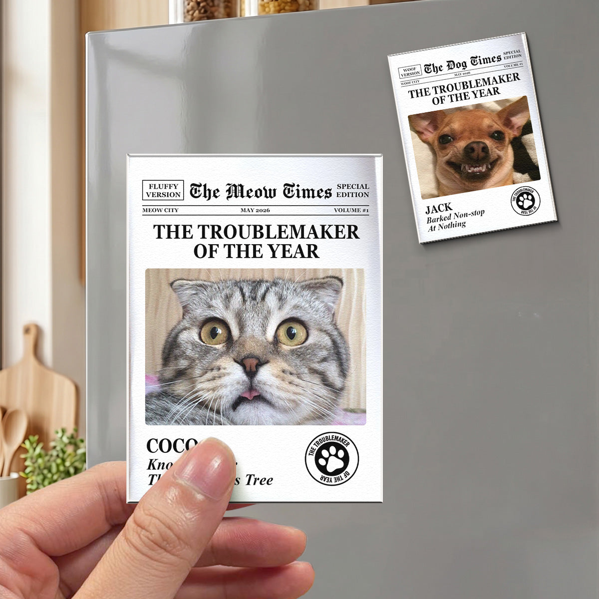 Funny-Pet-The-Trouble-Maker-Of-The-Year,-For-Dog-Lovers,-Cat-Lovers-Personalized-Magnet-4