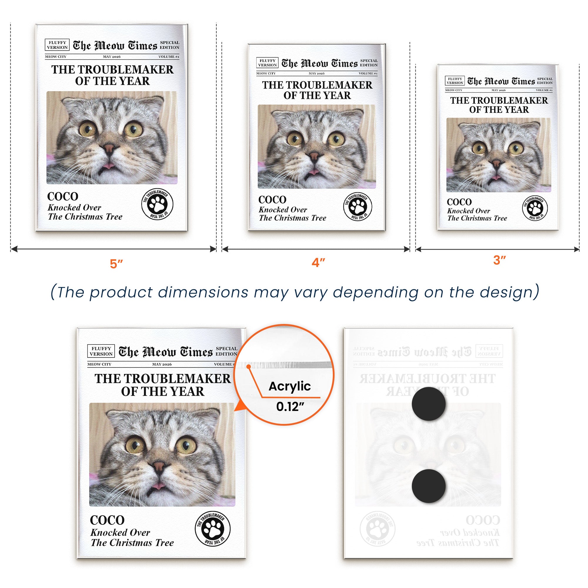 Funny-Pet-The-Trouble-Maker-Of-The-Year,-For-Dog-Lovers,-Cat-Lovers-Personalized-Magnet-6