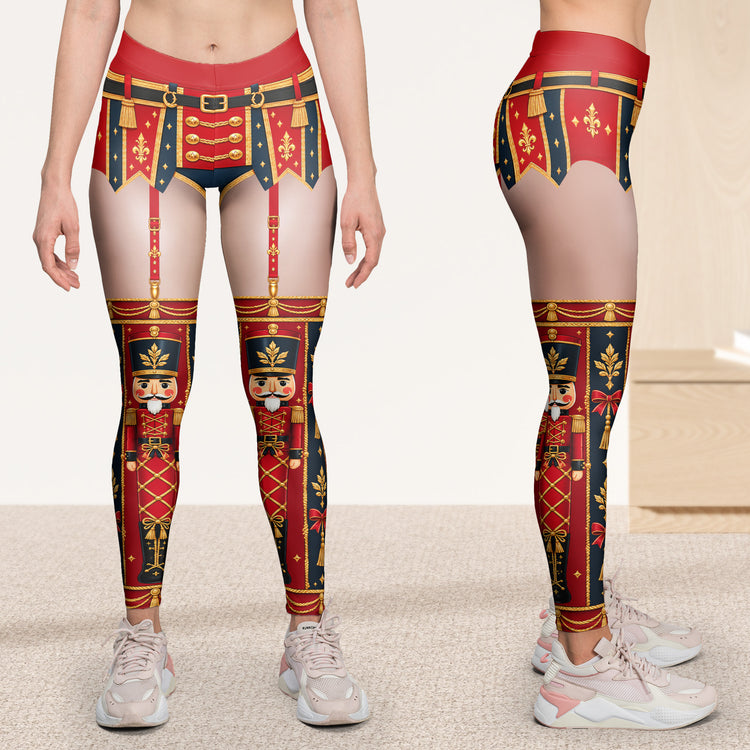 Funny-Santa-Nice-List-Pants,-Holiday-Gag-Gift,-Cute-Xma-Characters-Personalized-Leggings
