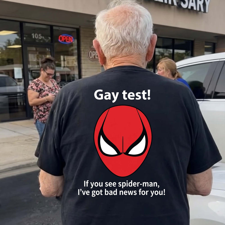 Funny-Shirt-Gay-Test--Airport-Gag-Exchange-Funny-T-Shirt,-White-Elephant-Party-Personalized-Shirt-2