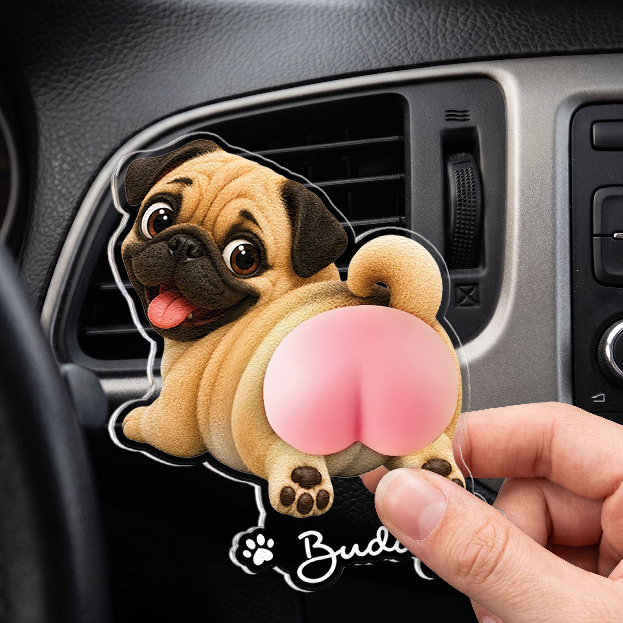 Funny-Squishy-Big-Butt-Gift-For-Dog-Lover-Personalized-Car-Vent-Clip-3