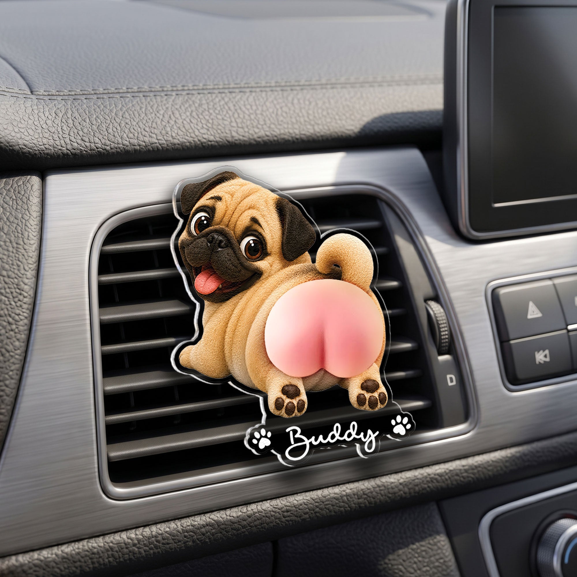 Funny-Squishy-Big-Butt-Gift-For-Dog-Lover-Personalized-Car-Vent-Clip-4