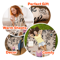 Fur Mama Leopard Patterned - Personalized Blanket - Mothers Day Gift For Dog Mom, Dog Mama