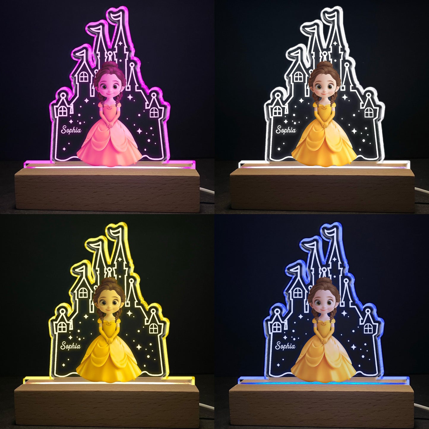 Princess Castle Night Light - Personalized LED Light