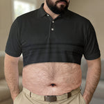 Gag-Gift For Him, Funny Belly For Men, Dad Bod, Muscle, Beer Belly Hilarious Party - Personalized Polo Shirt 4