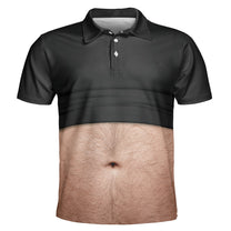 Gag-Gift For Him, Funny Belly For Men, Dad Bod, Muscle, Beer Belly Hilarious Party - Personalized Polo Shirt 6