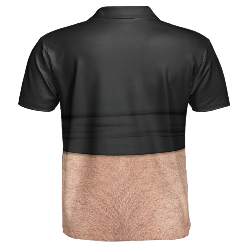 Gag-Gift For Him, Funny Belly For Men, Dad Bod, Muscle, Beer Belly Hilarious Party - Personalized Polo Shirt 7