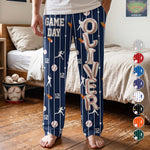 Game Day Baseball Pants Custom Name For Boy, Girl, Family - Personalized Lounge Pants