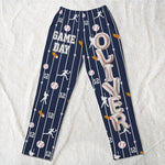 Game Day Baseball Pants Custom Name For Boy, Girl, Family - Personalized Lounge Pants