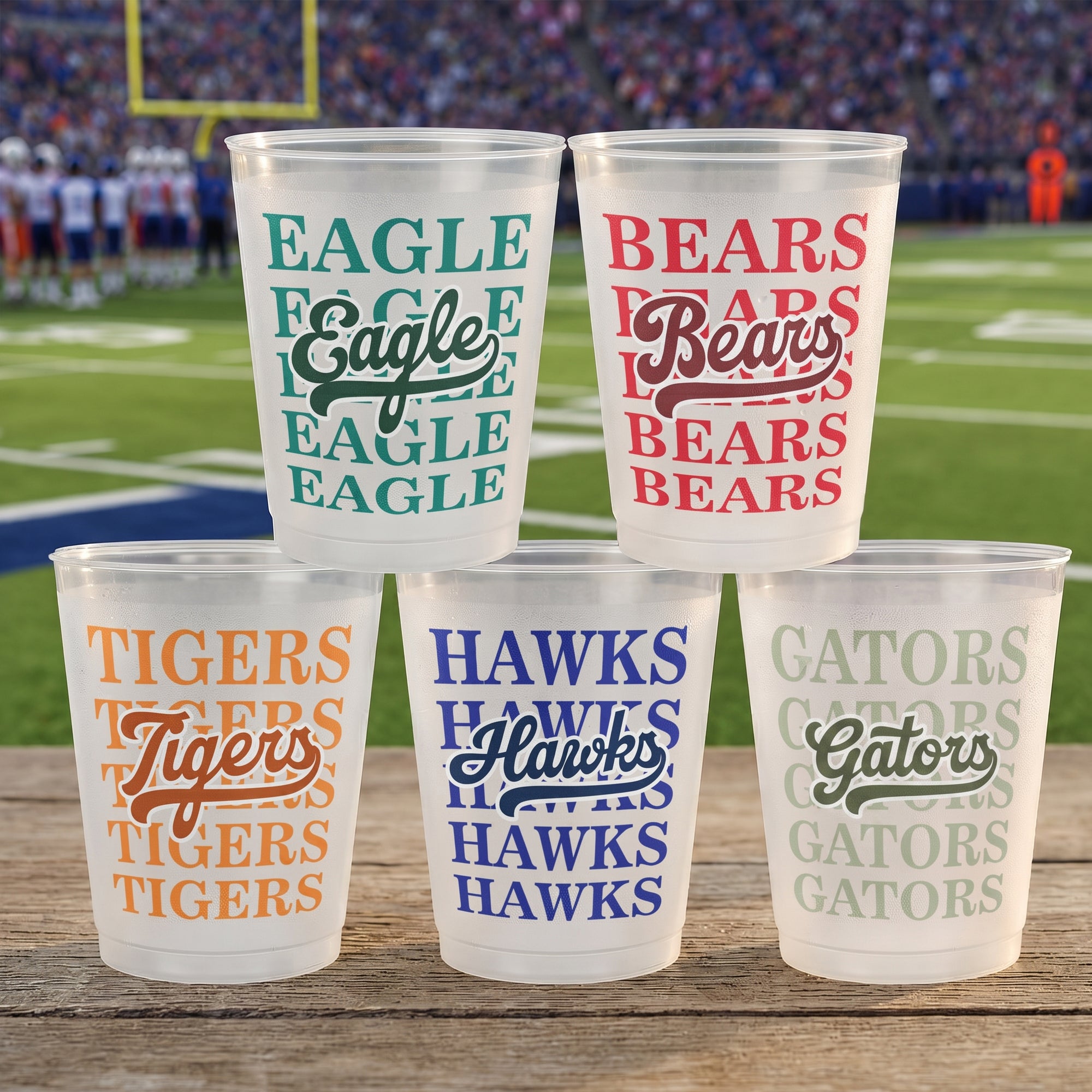 Game Day Custom Mascot Name - Personalized Cups