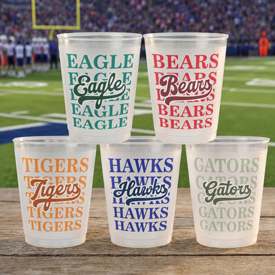Game Day Custom Mascot Name - Personalized Cups