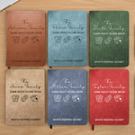 Game Night Score Book For Family, Couples, Grandparents, Board Game Lover - Personalized Leather Journal