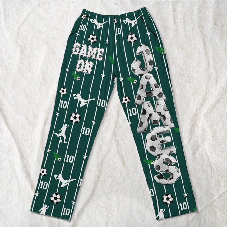 Game-Time-Soccer-Pants-Custom-Name-For-Boy,-Girl,-Family-Personalized-Lounge-Pants-3