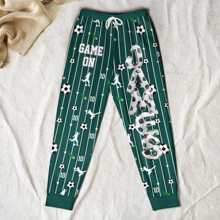Game-Time-Soccer-Pants-Custom-Name-For-Boy,-Girl,-Family-Personalized-Lounge-Pants-4