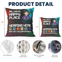 Gamer's Happy Place - Personalized Pocket Pillow (Insert Included)