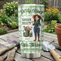 Garden Hoes Social Club Hydrated & Hella Inappropriate - Personalized Tumbler Cup