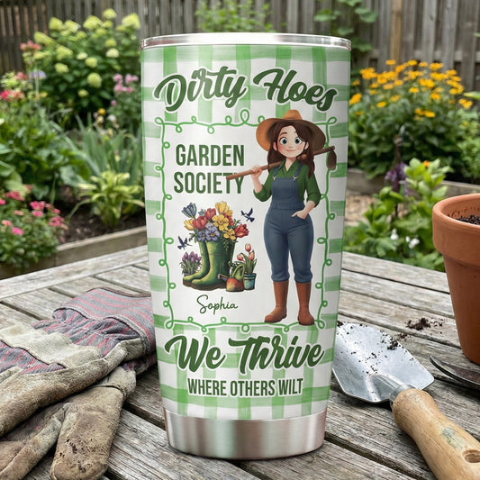 Garden Hoes Social Club Hydrated & Hella Inappropriate - Personalized Tumbler Cup