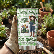Garden Hoes Social Club Hydrated & Hella Inappropriate - Personalized Tumbler Cup