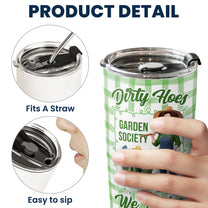 Garden Hoes Social Club Hydrated & Hella Inappropriate - Personalized Tumbler Cup