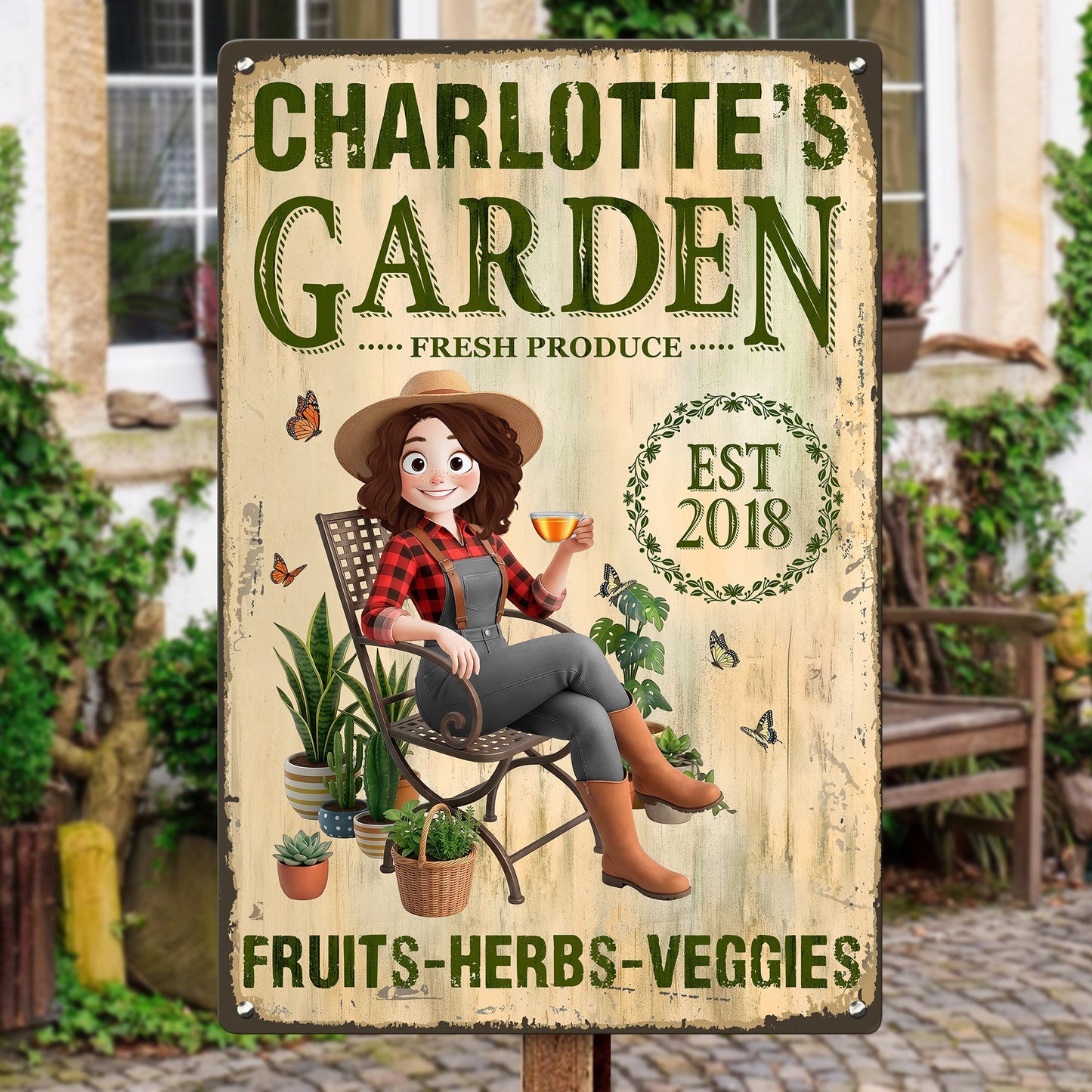 Garden_Herbs_And_Veggie_Best_Decor_Sign_Personalized_Metal_Sign_1