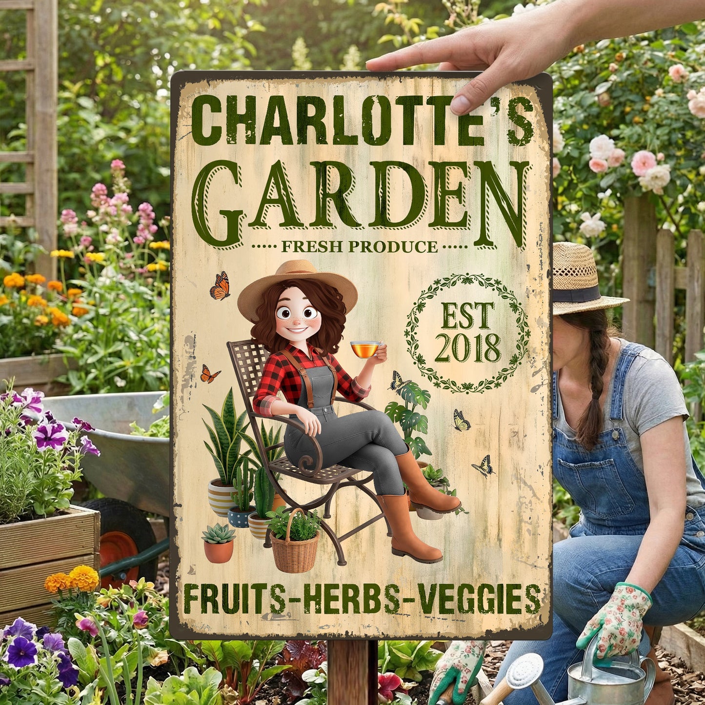 Garden_Herbs_And_Veggie_Best_Decor_Sign_Personalized_Metal_Sign_3