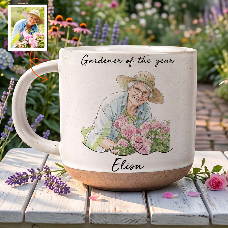 Gardener-Of-The-Year-Custom-Photo-Watercolor-Style-Personalized-Mug-1