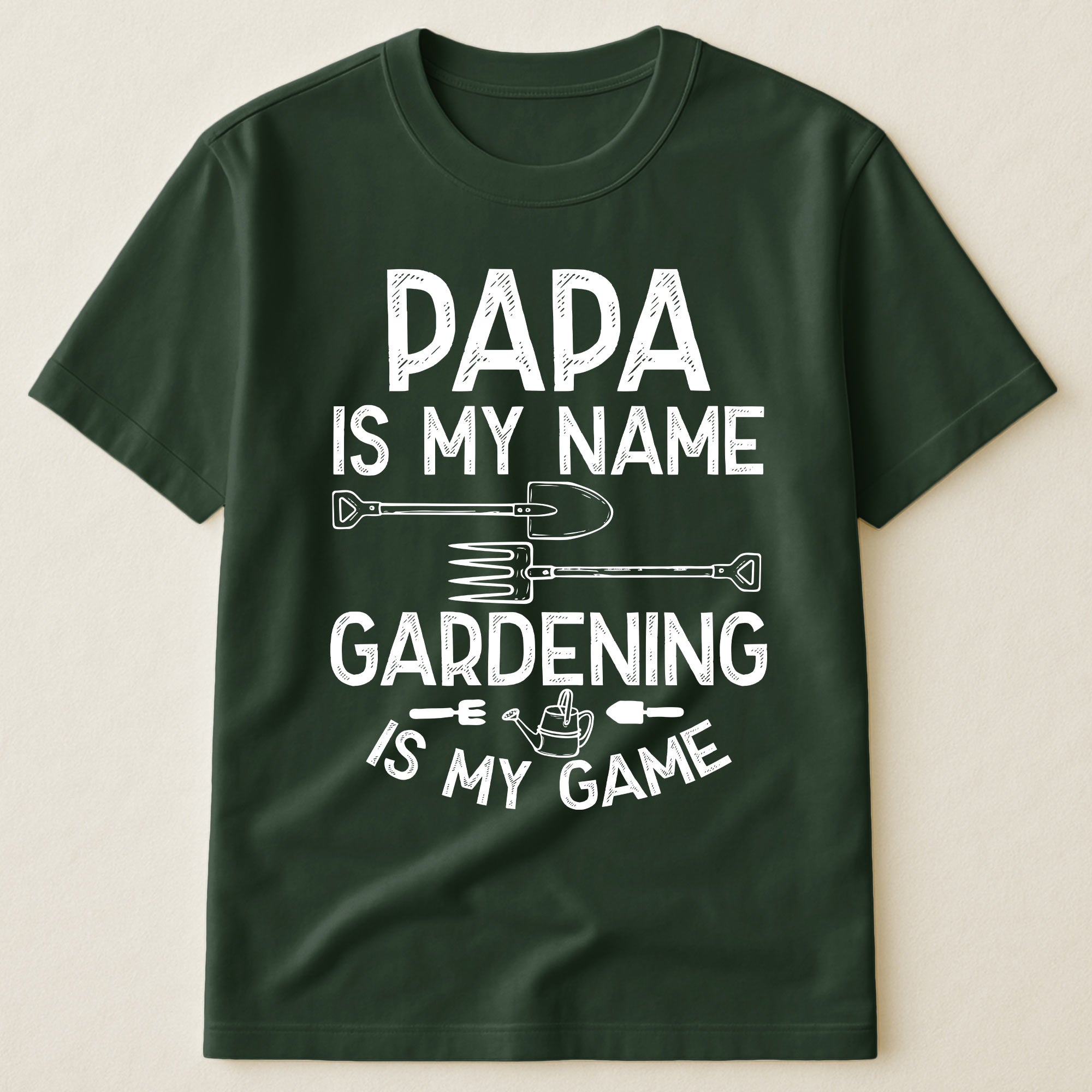 Gardening Is My Game Gift For Grandpa, Papa - Personalized Shirt