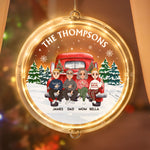 Gathering Around Family - Personalized LED Pendant Light