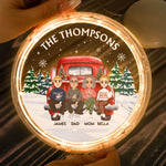 Gathering Around Family - Personalized LED Pendant Light