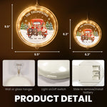 Gathering Around Family - Personalized LED Pendant Light