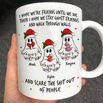 Ghost Friends Christmas Time - Personalized Mug