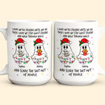 Ghost Friends Christmas Time - Personalized Mug