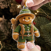 Gift For Camping Lovers Gingerbread - Personalized Acrylic Ornament