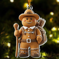 Gift For Camping Lovers Gingerbread - Personalized Acrylic Ornament