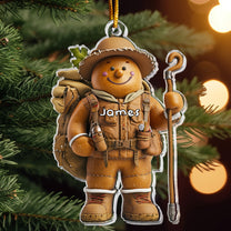 Gift For Camping Lovers Gingerbread - Personalized Acrylic Ornament