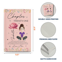 Gift For Daughter Granddaughter Birth Flower - Personalized Hardcover Journal