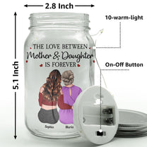 Gift For Daughter Never Forget That I Love You - Personalized Mason Jar Light