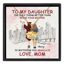 Gift For Daughter - Personalized Graduation Cap Pendant Necklace With Birthstone