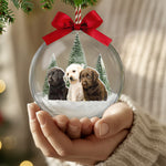 Gift For Dog Lovers Dog Mom Dog Dad - Personalized Christmas Ball Photo Ornament